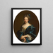 Portrait einer Dame - Giovanni Maria delle Piane — gerahmtes Bild an der Wand
