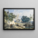 der Kirche der Madonna delle Grazie, Monza - Giovanni Migliara — gerahmtes Bild an der Wand