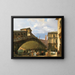 Venedig, die Rialto-Brücke - Giovanni Migliara — gerahmtes Bild an der Wand