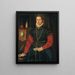 Portrait einer edlen Frau - Giovanni Paolo Lolmo — gerahmtes Bild an der Wand