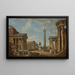 Ein Caprice römischer Ruinen - Giovanni Paolo Panini — gerahmtes Bild an der Wand