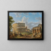 Landschaft mit dem Kolosseum und dem Konstantinsbogen in Rom - Giovanni Paolo Panini — gerahmtes Bild an der Wand