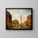 Roman Caprice: Das Pantheon und andere Denkmäler - Giovanni Paolo Panini — gerahmtes Bild an der Wand