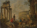 Das Kolosseum unter den römischen Ruinen - Giovanni Paolo Panini — Ansicht des Kunstwerks