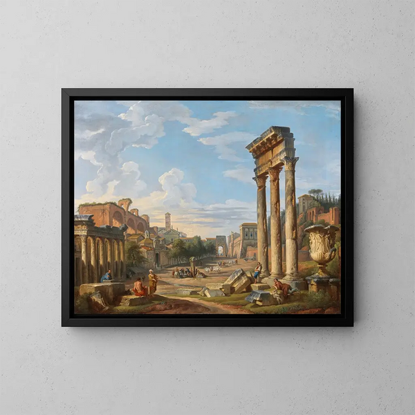 Le Forum romain - Giovanni Paolo Panini — gerahmtes Bild an der Wand