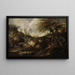 Figuren in einer bewaldeten Landschaft - Giovanni Peruzzini — gerahmtes Bild an der Wand