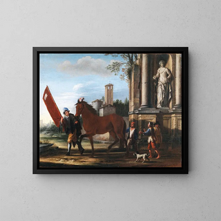 Giovanni Reder - Preparing For The Race Of The Berber Horses Rome.webp
