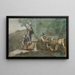 Der verliebte Hirte - Giovanni Segantini — gerahmtes Bild an der Wand