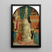 Sainte Apollonie zerstört eine heidnische Idol - Giovanni d'Alemagna — gerahmtes Bild an der Wand
