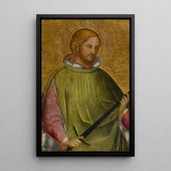 Saint Martin mit seinem Schwert - Giovanni di Bartolomeo Cristiani — gerahmtes Bild an der Wand