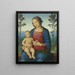 Die Jungfrau mit Kind in einer Landschaft - Giovanni di Pietro — gerahmtes Bild an der Wand