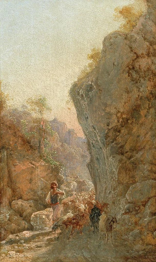 Girolamo Gianni - Hirte mit Schafherde.webp