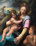 Die Jungfrau mit Kind und dem kleinen Heiligen Johannes der Täufer - Girolamo Macchietti — Ansicht des Kunstwerks