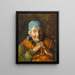 Eine Studie einer alten Frau - Girolamo Nerli — gerahmtes Bild an der Wand