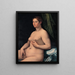 Eine sitzende Frau - Girolamo Siciolante da Sermoneta — gerahmtes Bild an der Wand