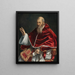 Portrait des Papstes Julius III. - Girolamo Siciolante da Sermoneta — gerahmtes Bild an der Wand
