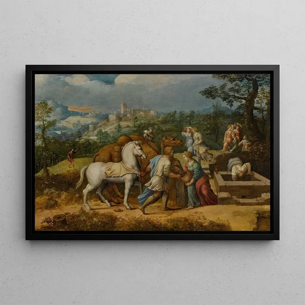 Girolamo da Treviso - Rebecca at the Well.webp