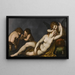 Venus und Amor - Giulio Cesare Procaccini — gerahmtes Bild an der Wand