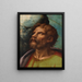 Tête d'un saint - Giulio Romano — gerahmtes Bild an der Wand