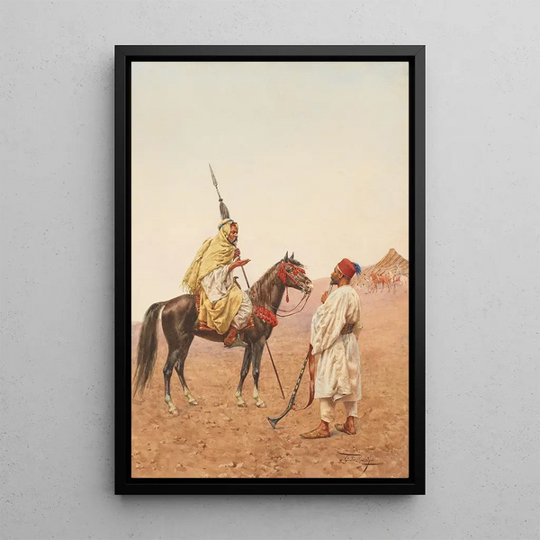 Demander le chemin - Giulio Rosati — gerahmtes Bild an der Wand