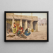 Der Teppichreparateur - Giulio Rosati — gerahmtes Bild an der Wand