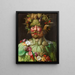 Rodolphe II von Habsburg oder Vertumnus - Giuseppe Arcimboldo — gerahmtes Bild an der Wand