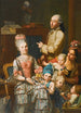 Portrait von Antonio Ghedini und seiner Familie - Giuseppe Baldrighi — Ansicht des Kunstwerks