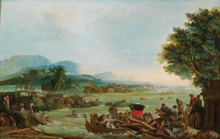 Giuseppe Bernardino Bison - The flooding of the Tagliamento river.webp