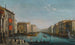 Venedig, Blick auf den Großen Kanal vom Palazzo Balbi bis zur Rialto-Brücke mit einer Regatta - Giuseppe Bernardino Bison — Ansicht des Kunstwerks