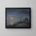 Küstenlandschaft unter dem zunehmenden Mond - Giuseppe Canella — gerahmtes Bild an der Wand