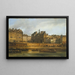 L'Hôtel de Ville und der Place de Grève gesehen von der Île de la Cité - Giuseppe Canella — gerahmtes Bild an der Wand