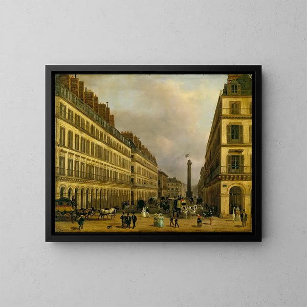 Die Straße von Castiglione - Giuseppe Canella — gerahmtes Bild an der Wand