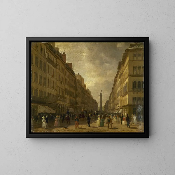 La rue de la Paix - Giuseppe Canella — gerahmtes Bild an der Wand