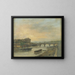 Das Palais Bourbon und die Louis XVI-Brücke, Brücke der Concorde - Giuseppe Canella — gerahmtes Bild an der Wand
