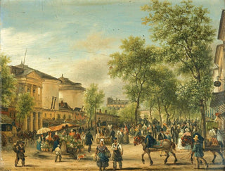 Vue de Paris sur le boulevard Montmartre - Giuseppe Canella — Ansicht des Kunstwerks