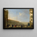 Venedig, Blick auf den Markusplatz von der Piazzetta dei Leoncini - Giuseppe Canella — gerahmtes Bild an der Wand
