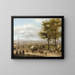 Vue des hauteurs de Paris - Giuseppe Canella — gerahmtes Bild an der Wand