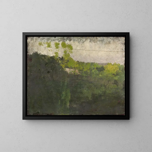 Der Teich im Bois de Boulogne - Giuseppe De Nittis — gerahmtes Bild an der Wand