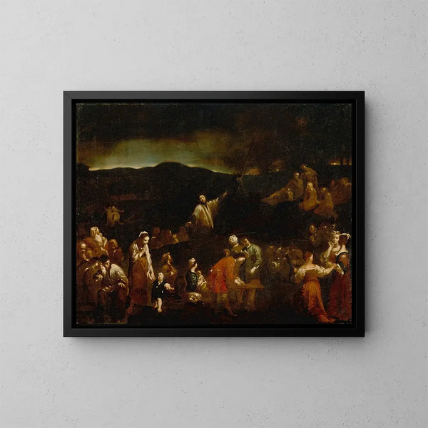 La Mission - Giuseppe Maria Crespi — gerahmtes Bild an der Wand