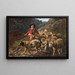 Berger mit Herde - Giuseppe Palizzi — gerahmtes Bild an der Wand