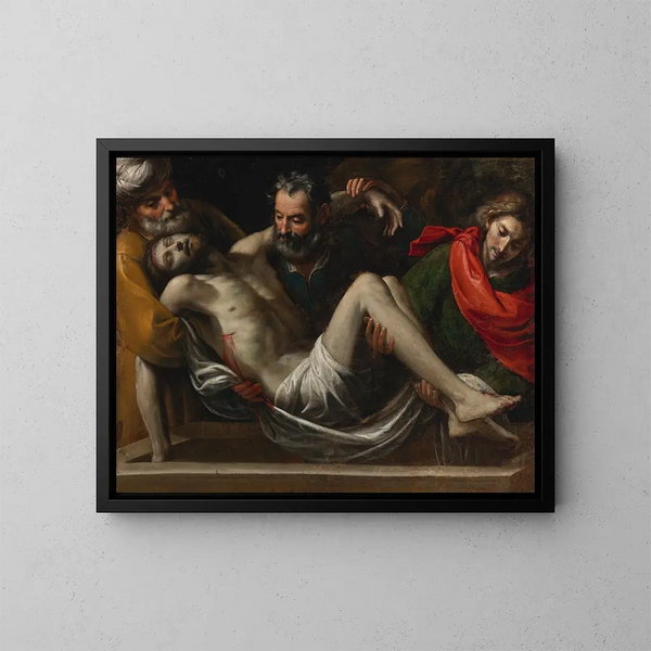 L'Enterrement du Christ - Giuseppe Vermiglio — gerahmtes Bild an der Wand