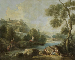 Giuseppe Zais - Landscape with Figures.webp