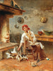 Füttern der Haustiere - Giuseppe Zannoni — Ansicht des Kunstwerks