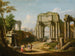 Architektonisches Caprice mit antiken Ruinen, einem Sphinx und Figuren in der Nähe eines Brunnens - Giuseppe Zocchi — Ansicht des Kunstwerks