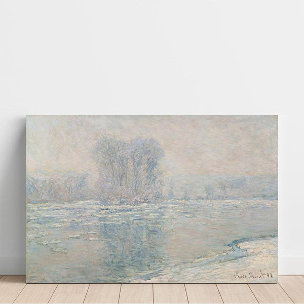 Glaçons, Effet Blanc - Claude Monet | Reproduction Tableau Décoration murale affiche copie