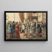 Der Taufe des Prinzen Alexander von Battenberg - Godefroy Durand — gerahmtes Bild an der Wand