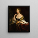 Portrait von Isabelle Agneta Deutz - Godfried Schalcken — gerahmtes Bild an der Wand