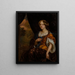 Portrait de Maria Vingerhoed - Godfried Schalcken — gerahmtes Bild an der Wand