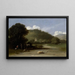 Landschaft mit der Ruhe während der Flucht nach Ägypten - Goffredo Wals — gerahmtes Bild an der Wand