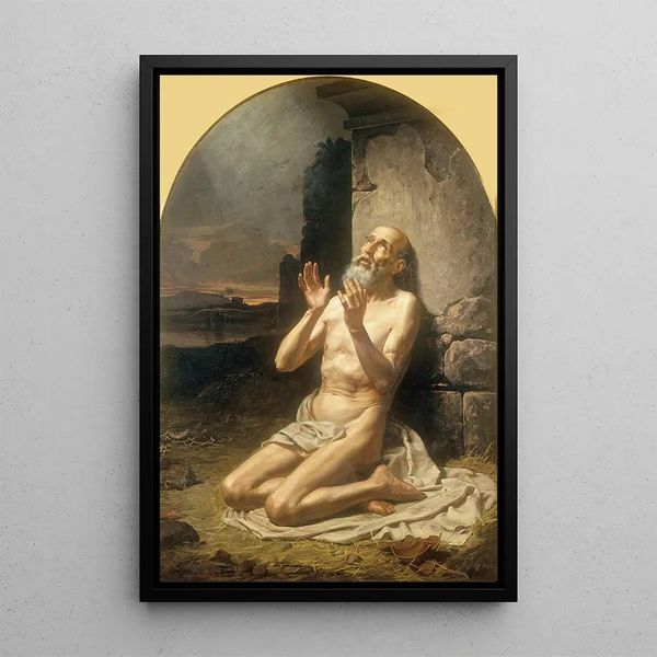 Job sur le fumier - Gonzalo Carrasco — gerahmtes Bild an der Wand